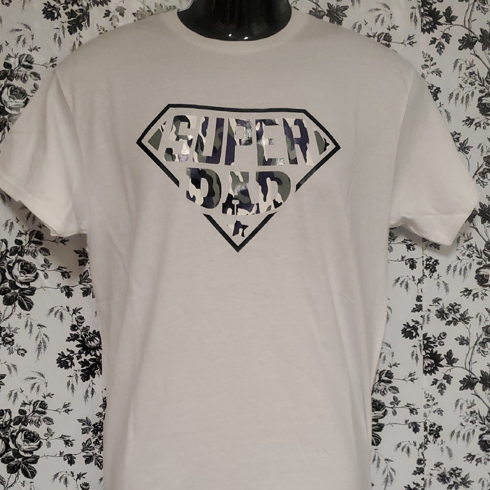 Super Dad Blue CAMO T-Shirt